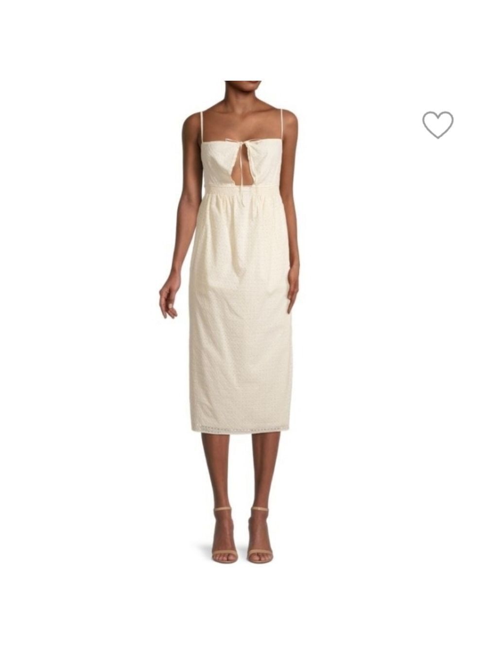 Rebecca Taylor Lyra Eyelet Tie-Front Slip Dress